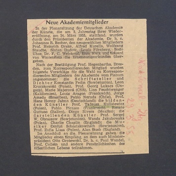 Neue Akademiemitglieder