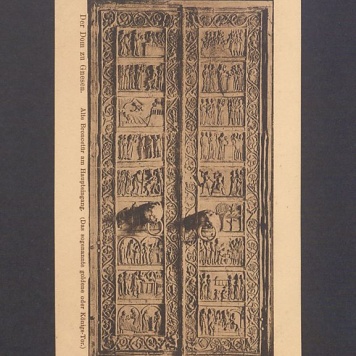 Drzwi brązowe w katedrze gnieźnieńskiej.