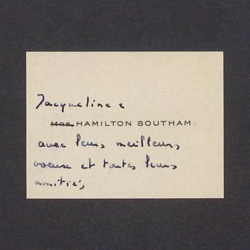 Wizytówka, Hamilton Southam