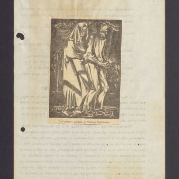 "Los pobres" grabado de Tadeusz Kulisiewicz