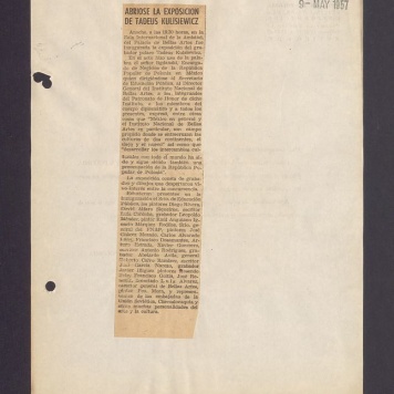 Abriose la exposicion de Tadeus Kulisiewicz