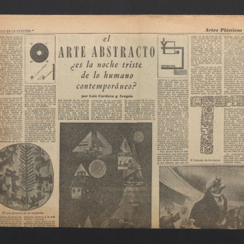 El Arte Abstracto. Es la noche triste de lo humano contemporaneo?