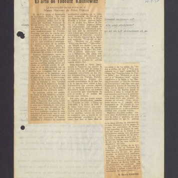 El arte de Tadeusz Kulisiewicz