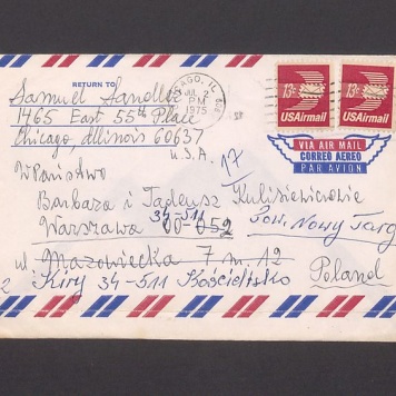 Koperta, nad. Samuel Sandler