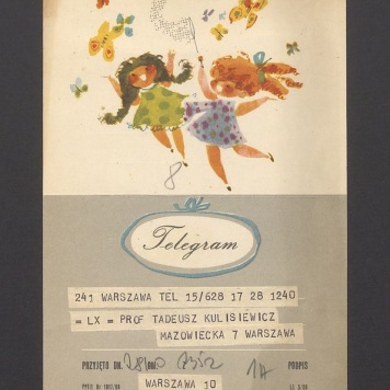 Telegram. Serdeczne uściski dla was obojga [...]