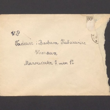 Koperta, nad. Kaliszewska Maria