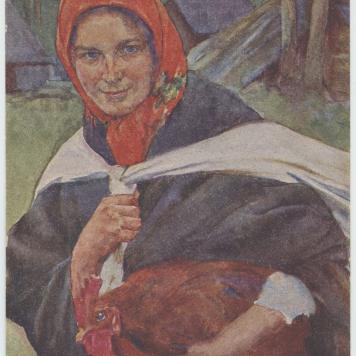 Kartka pocztowa adresowana do Mieczysława Trzeciaka