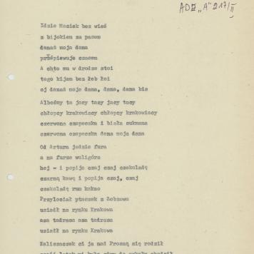 Idzie Maciek bez wieś