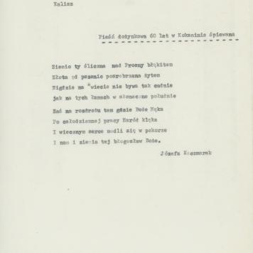 Pieśń dożynkowa 60 lat w Kokaninie śpiewana