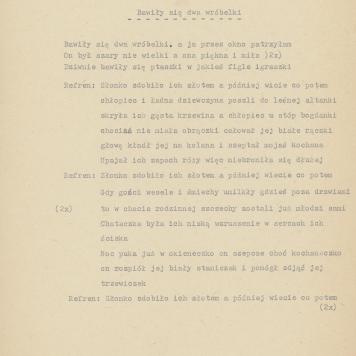 Bawiły się dwa wróbelki