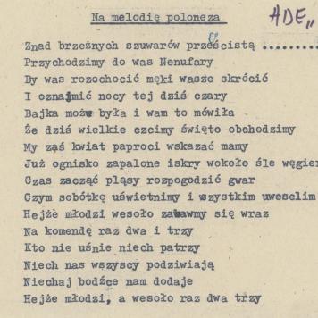 Na melodię poloneza