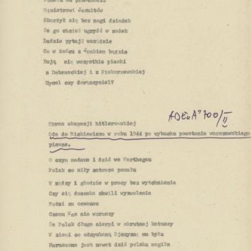 Oda do Mickiewicza w roku 1944 po wybuchu powstania warszawskiego pisane
