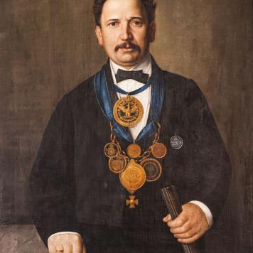 Portret króla kurkowego Carla Franza Otto