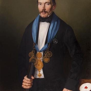 Portret króla kurkowego Carla Friedricha Neumanna