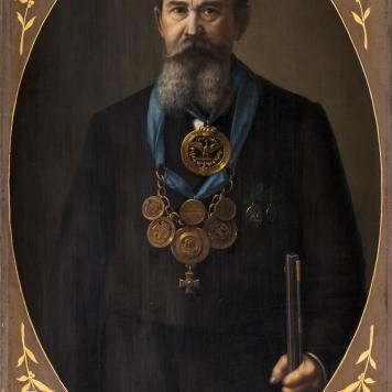 Portret króla kurkowego Juliusa Bertholda Anderscha