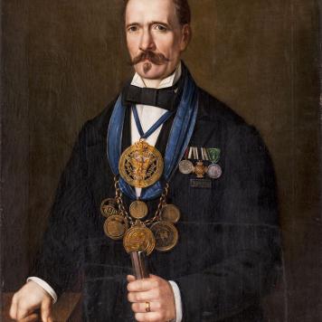 Portret króla kurkowego Emila Papmahla