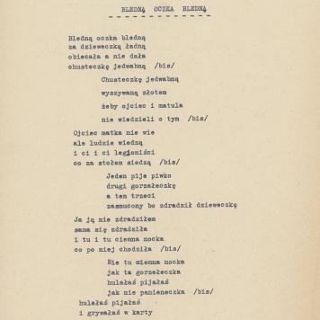 Bledną oczka bledną