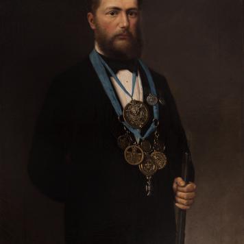 Portret króla kurkowego Karla Juliusa Hermanna Arndta