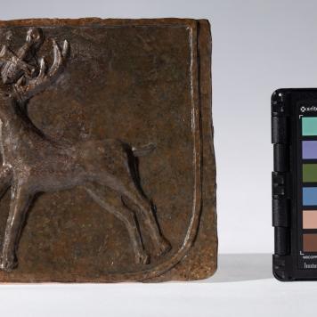 Kafel z herbem Brochowicz (?)