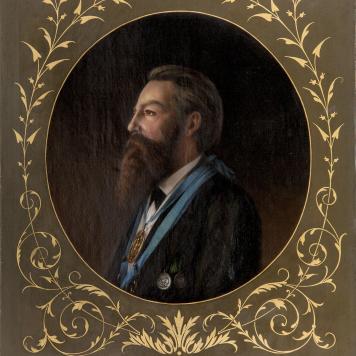 Portret króla kurkowego Heinricha Steinbacha