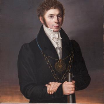 Portret króla kurkowego Carla Johanna Foerstera