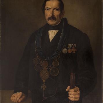 Portret króla kurkowego Ernsta Kochinke