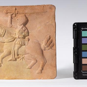 Kafel z herbem Pogoń