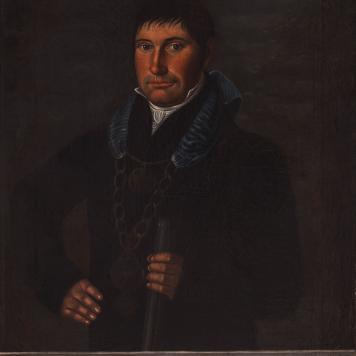 Portret króla kurkowego Carla Wilhelma Glabischa