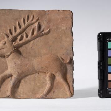 Kafel z motywem jelenia