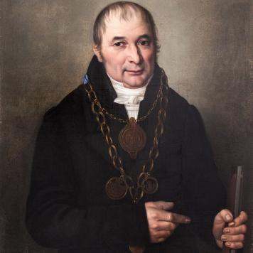 Portret króla kurkowego Gottlieba Wilhelma Wegnera