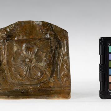 Kafel z herbem Poraj