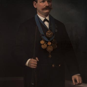 Portret króla kurkowego Ferdinanda Eckelta