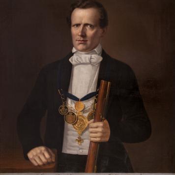 Portret króla kurkowego Carla Augusta Kalliefe