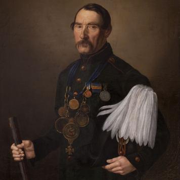 Portret króla kurkowego Friedricha Wilhelma Sünder