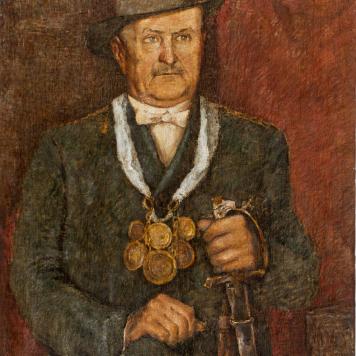 Portret króla kurkowego Antoniego Żakowskiego