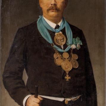 Portret króla kurkowego Ernsta Johna