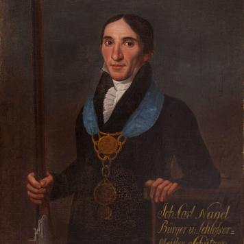 Portret króla kurkowego Johanna Carla Nagela
