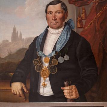 Portret króla kurkowego Wilhelma Wursta