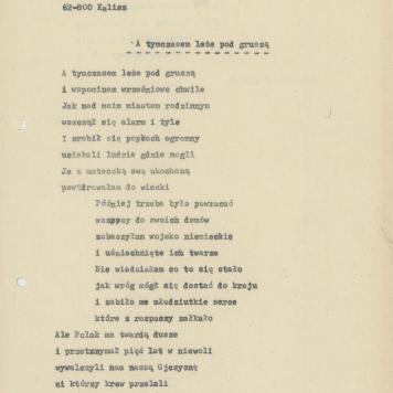 A tymczasem leże pod gruszą