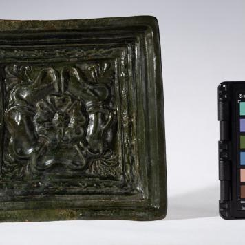 Kafel z rozetą kwiatową