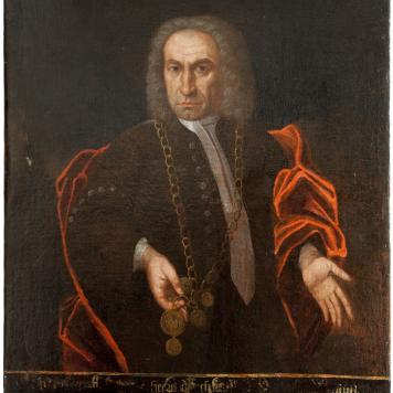 Portret króla kurkowego Samuela Andreasa Crelli