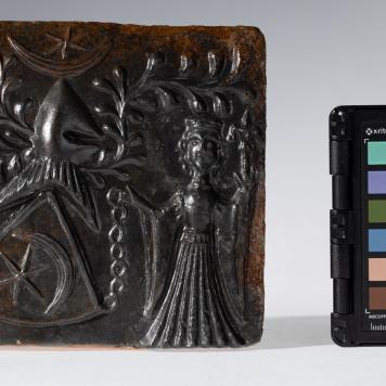 Kafel z herbem Leliwa