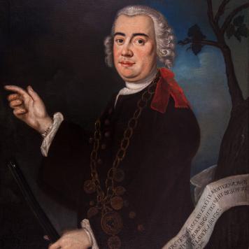 Portret króla kurkowego Daniela Elsnera