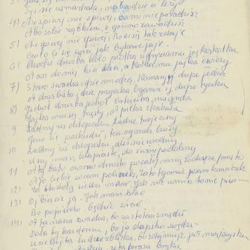 Przyśpiewki weselne z Czartek