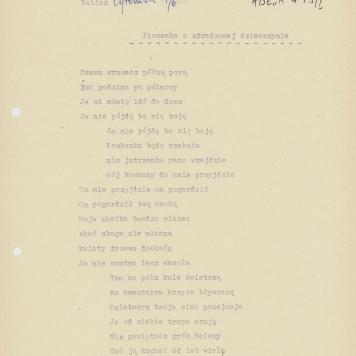 Piosenka o zdradzonej dziewczynie