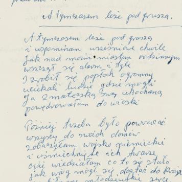 A tymczasem leżę pod gruszą