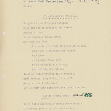 Przybieżeli do folkloru