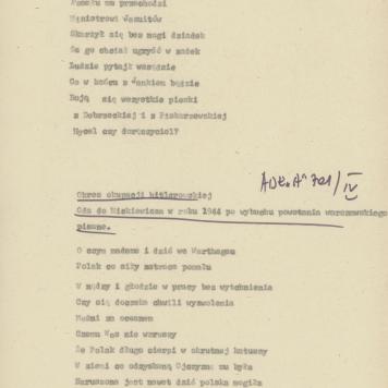 Oda do Mickiewicza w roku 1944