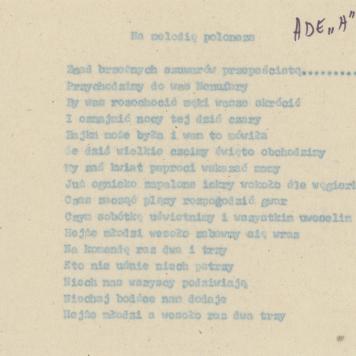 Na melodię poloneza