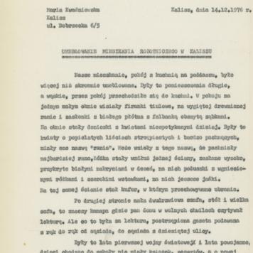 Umeblowanie mieszkania robotniczego w Kaliszu